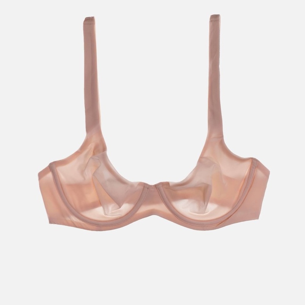 34F Cuup brand sheer, silky soft bra